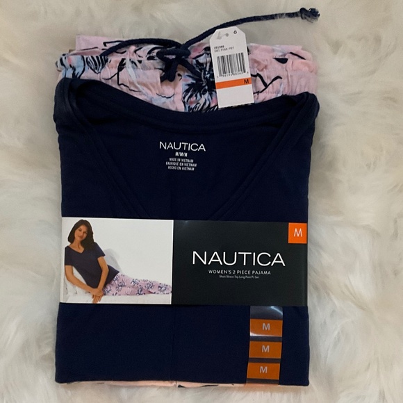 Nautica 2 piece pajama set top & pants - Picture 1 of 2